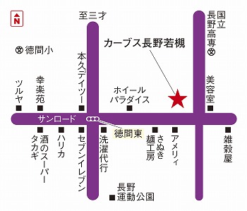 カーブス 長野若槻地図